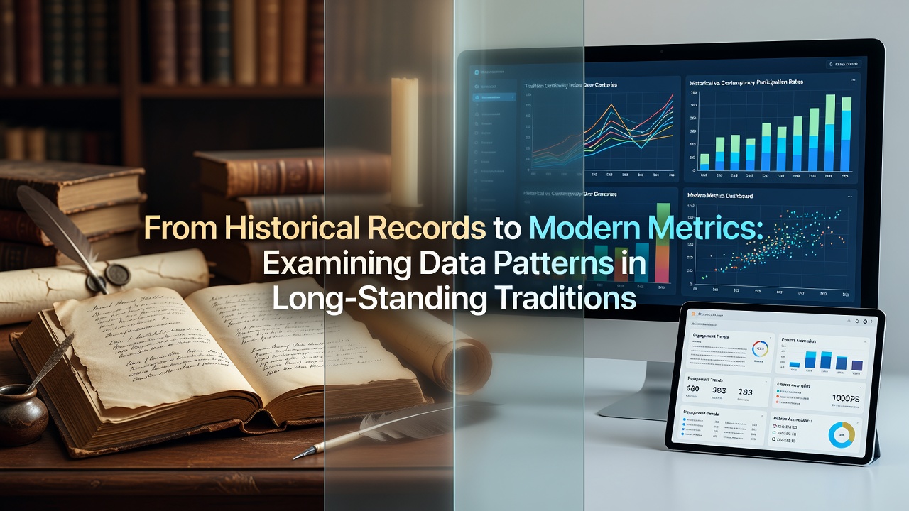 Archival documents and historical records showing patterns in cultural traditions